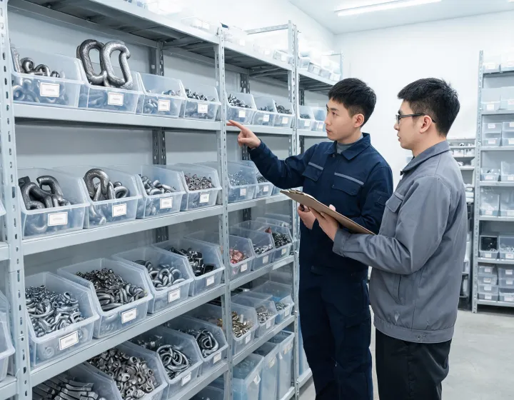 Distributor team reviewing Crosby hardware categories